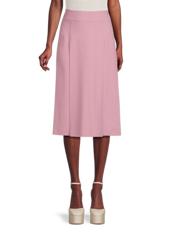 Dolce&Gabbana Solid A-Line Knee Length Skirt